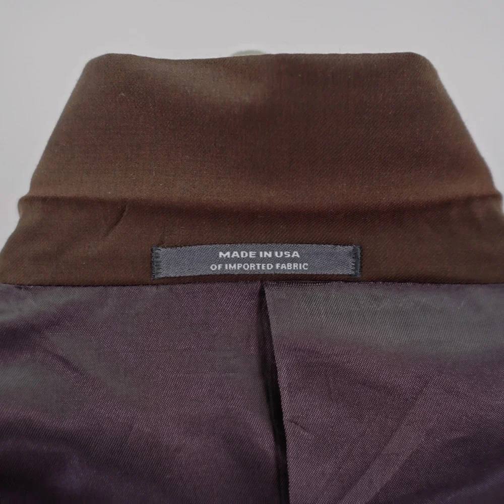 Austin Reed Brown Wool 3 Button Blazer‎ 42R Dillards
